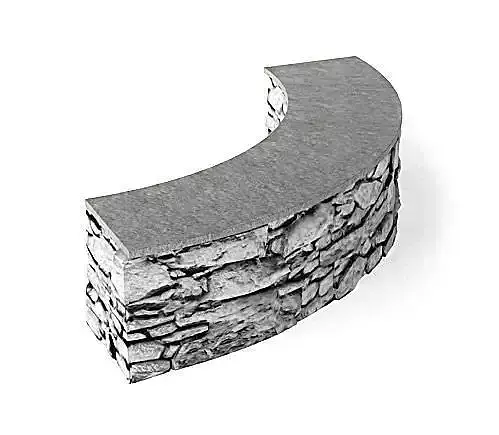 Grey Stone Wall 3D model