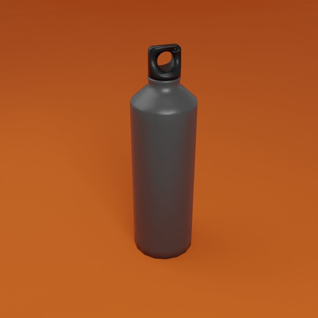 Bottle water 3D model_2
