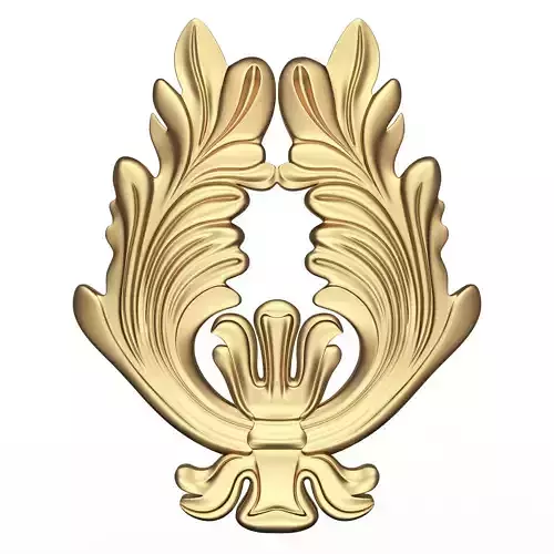 Carved Flower Decor 04