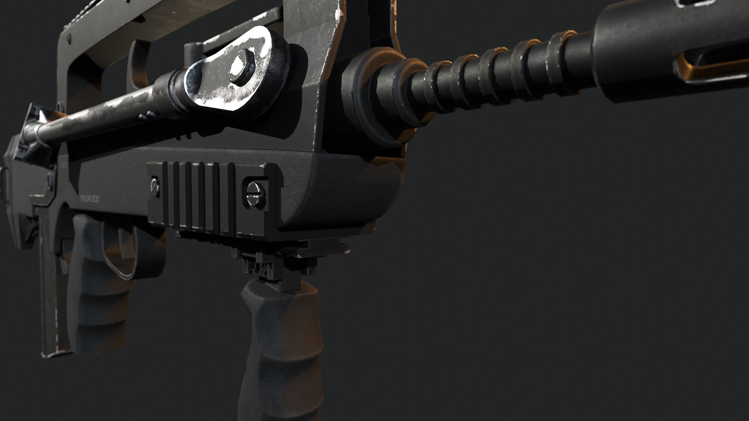 Famas F1 Free low-poly 3D model_5