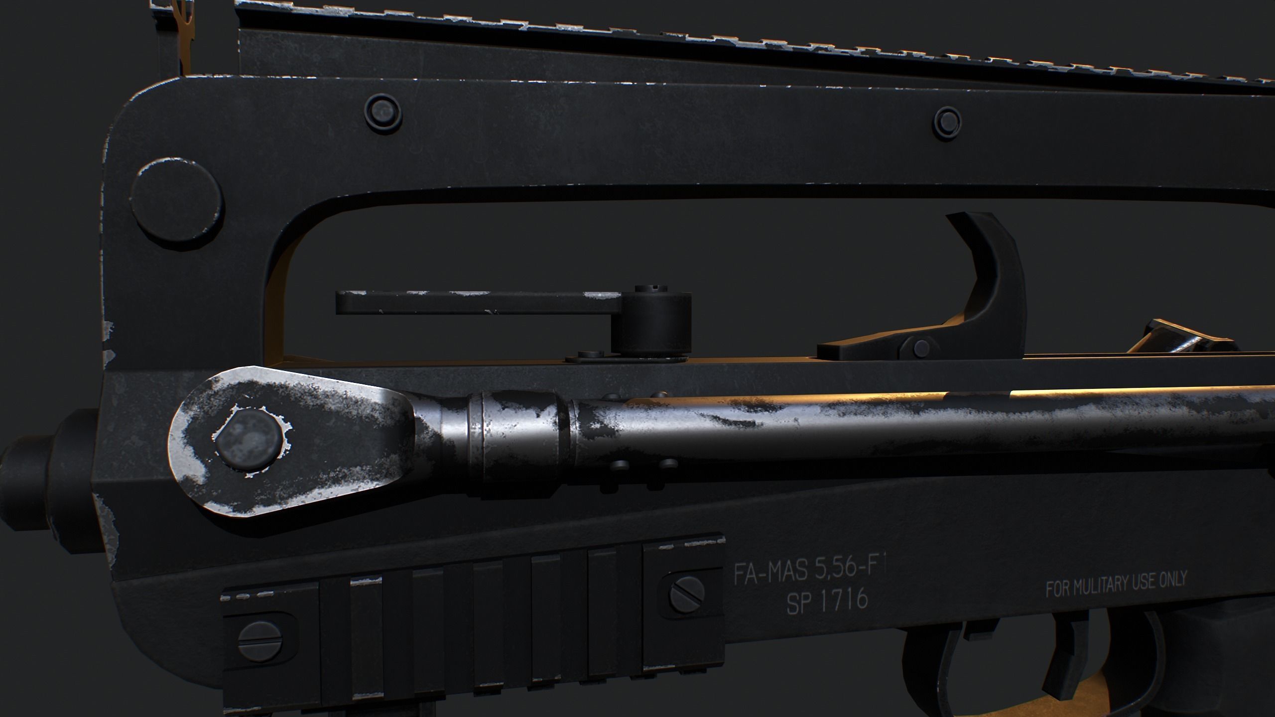 Famas F1 Free low-poly 3D model_3