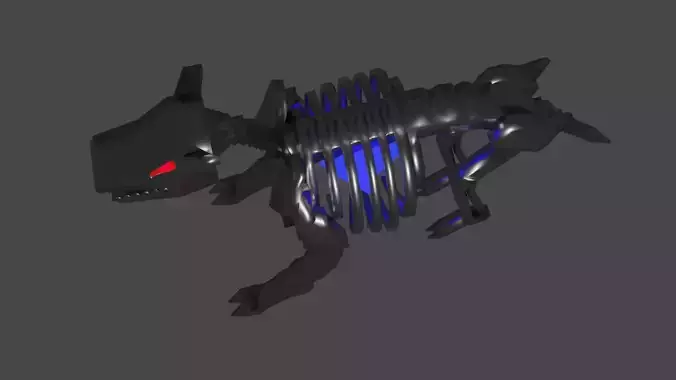 Metalic Animal Bone 3D model