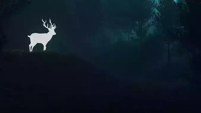 deer in the forest PBR