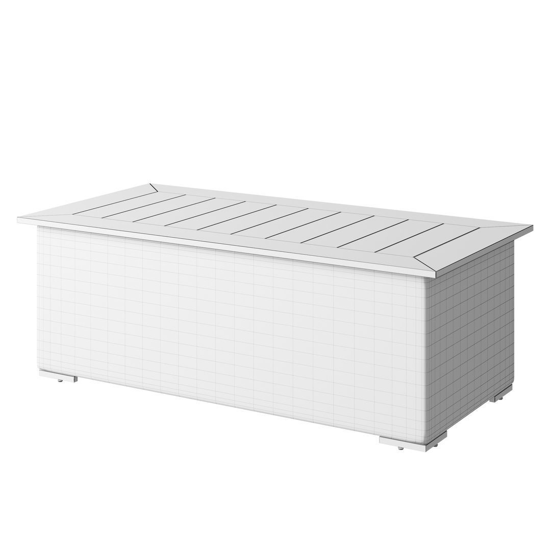 OVE Victoria 4 pieces Conversation Set Table 3D model_1