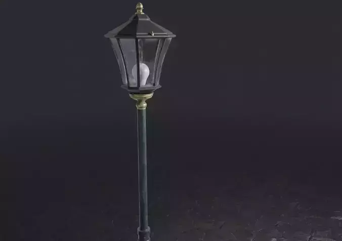 Standart Stret Lamp Free 3D model