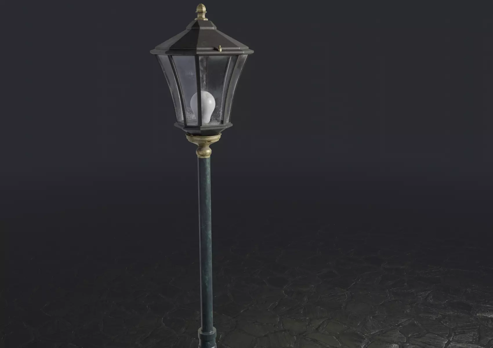 Standart Stret Lamp Free 3D model_0