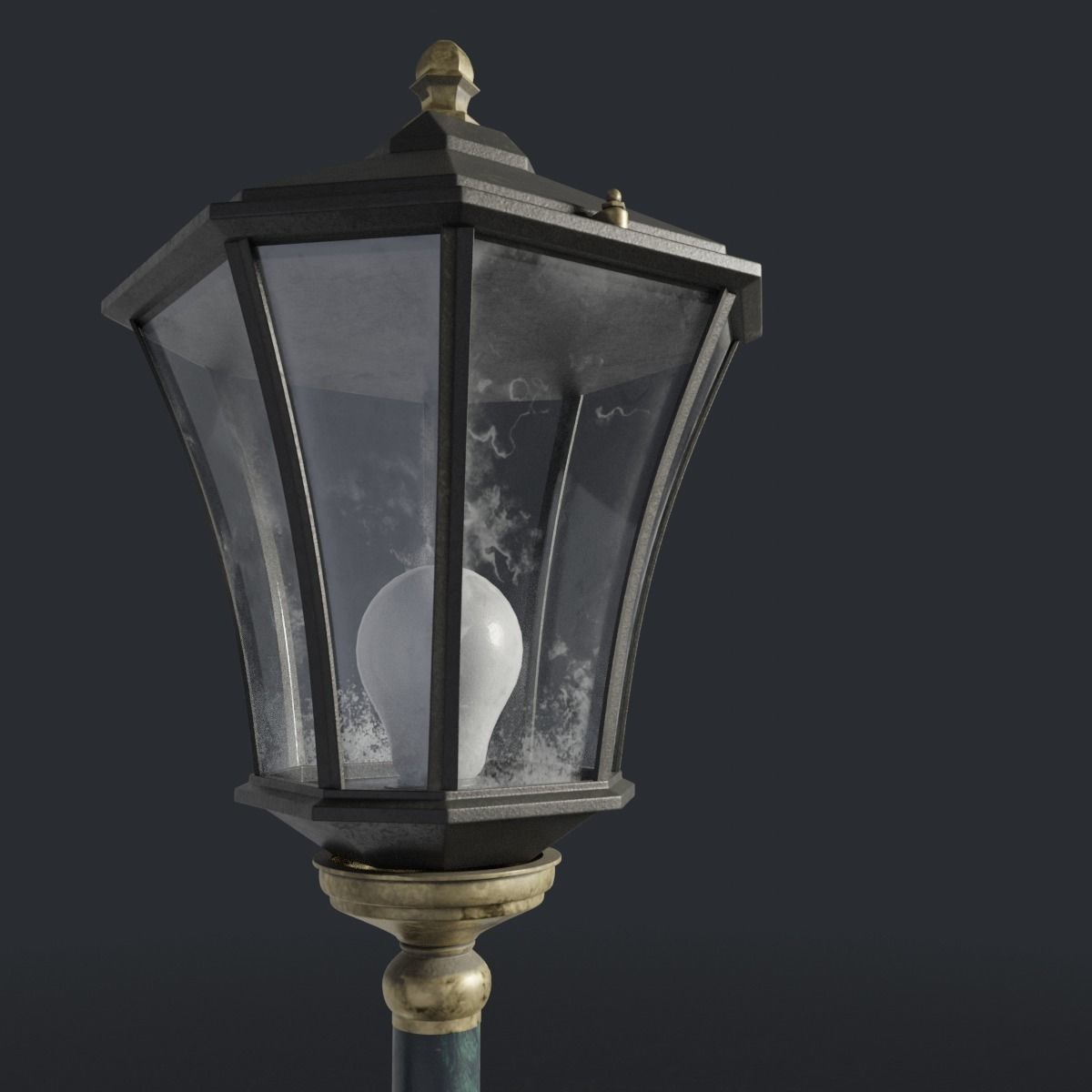 Standart Stret Lamp Free 3D model_1