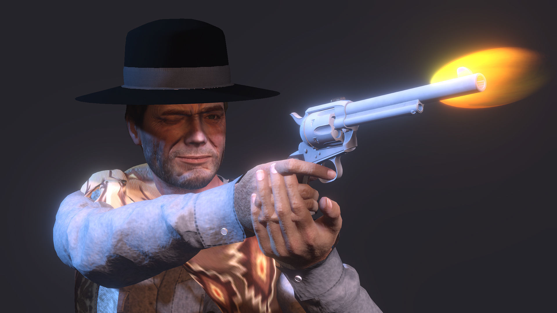 Cowboy High quality character full Rigged and Animated  3D model_5