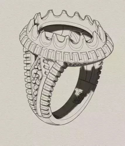 Men traditional rings for stones