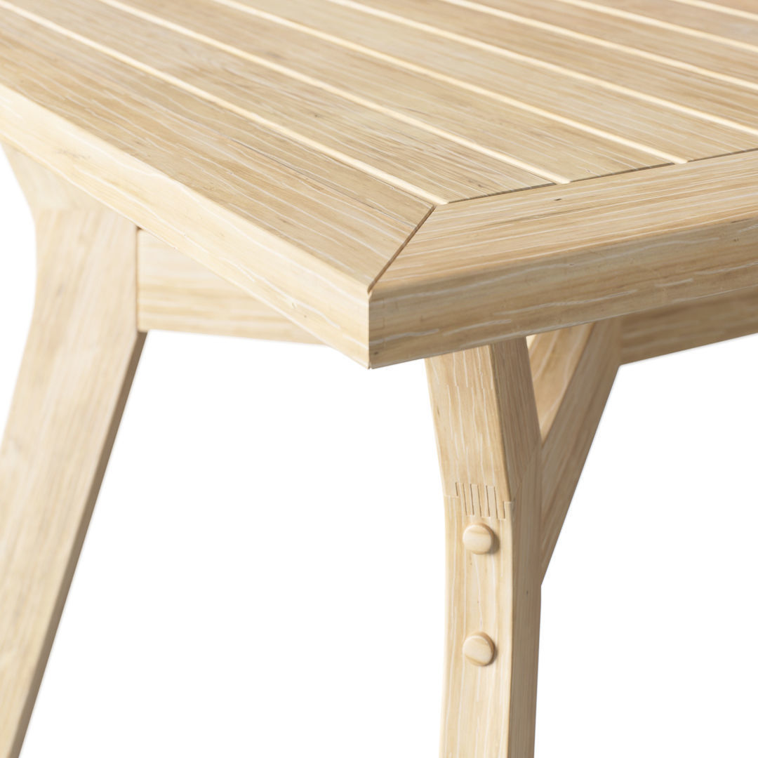 OVE Quinn 7 Piece Dining Set Table 3D model_8