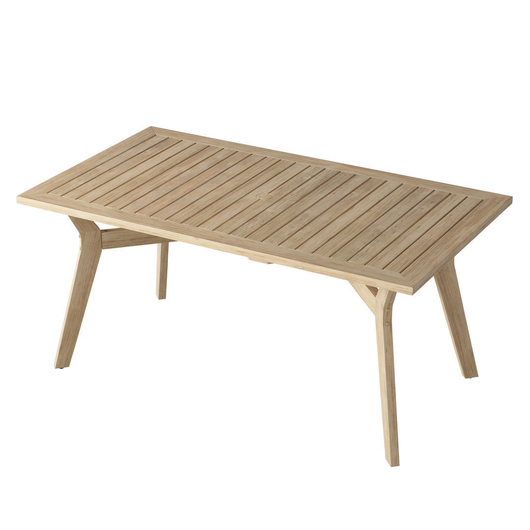 OVE Quinn 7 Piece Dining Set Table 3D model_6