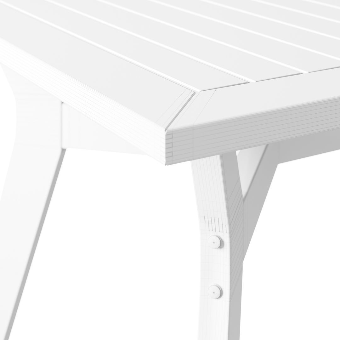 OVE Quinn 7 Piece Dining Set Table 3D model_9