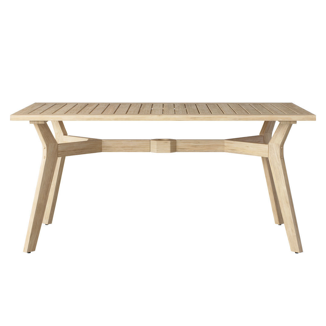 OVE Quinn 7 Piece Dining Set Table 3D model_2