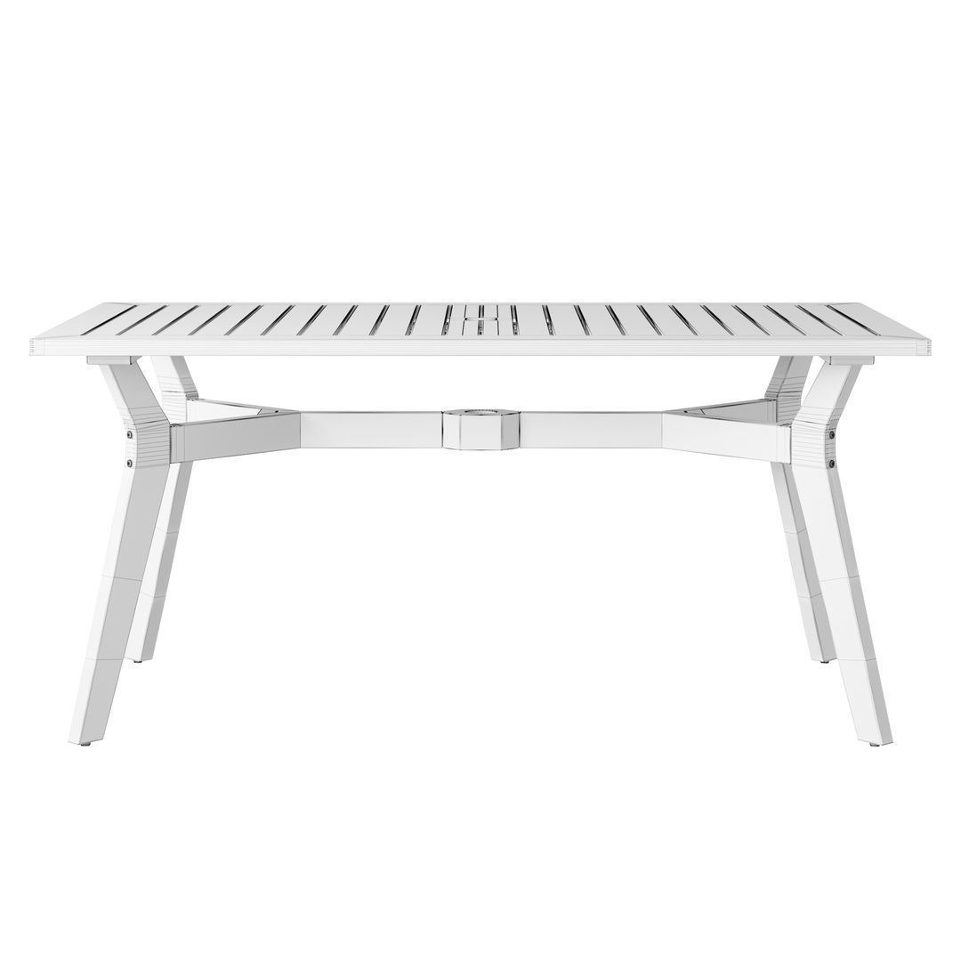 OVE Quinn 7 Piece Dining Set Table 3D model_3