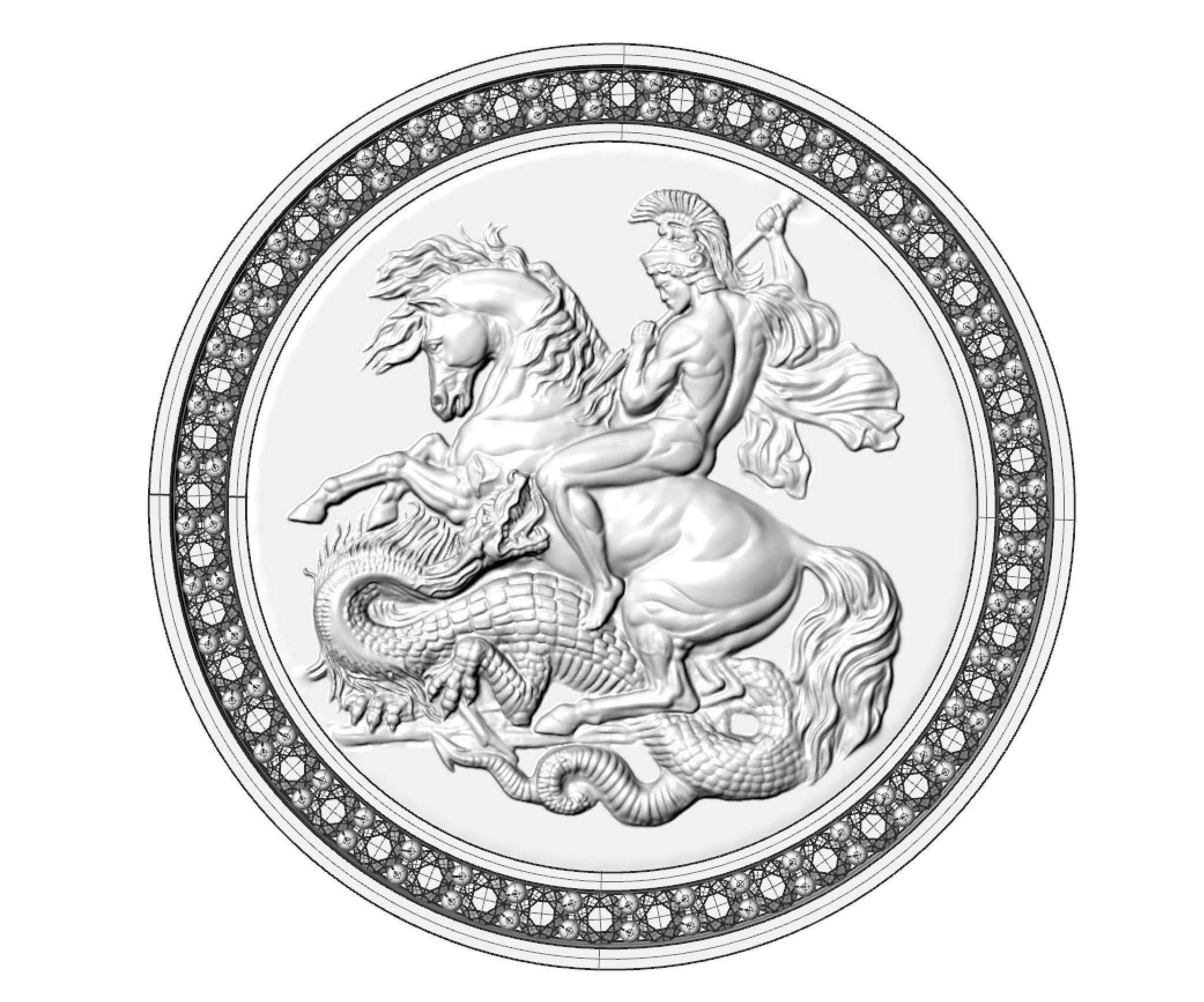 Sovereign ring high poly 3D print model 3D print model_1