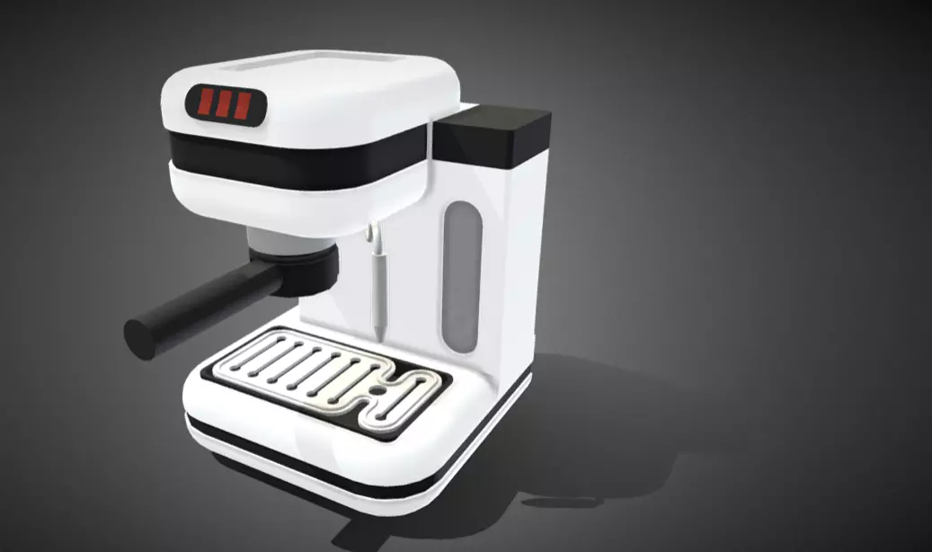 Espresso Machine Free low-poly 3D model