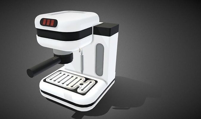 Espresso Machine Free low-poly 3D model