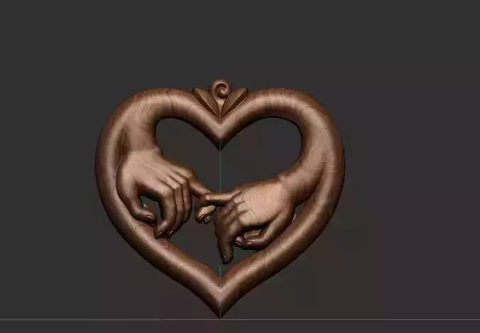 heart hand shape 