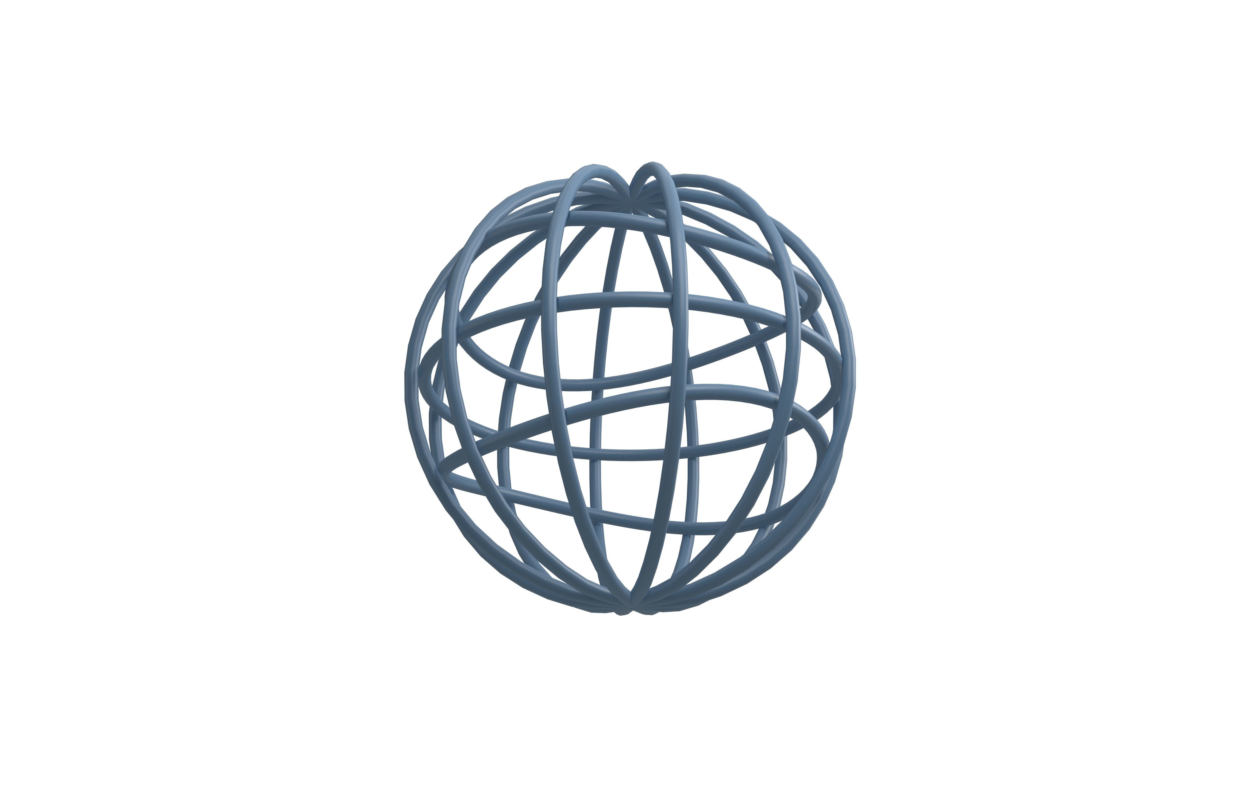 IOS 5 1 Globe with Meridians v1 001 Low-poly 3D model_2