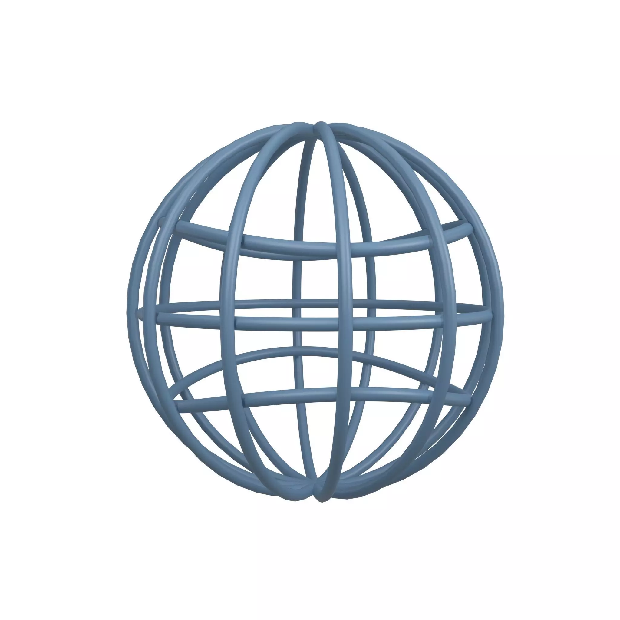 IOS 5 1 Globe with Meridians v1 001 Low-poly 3D model_0