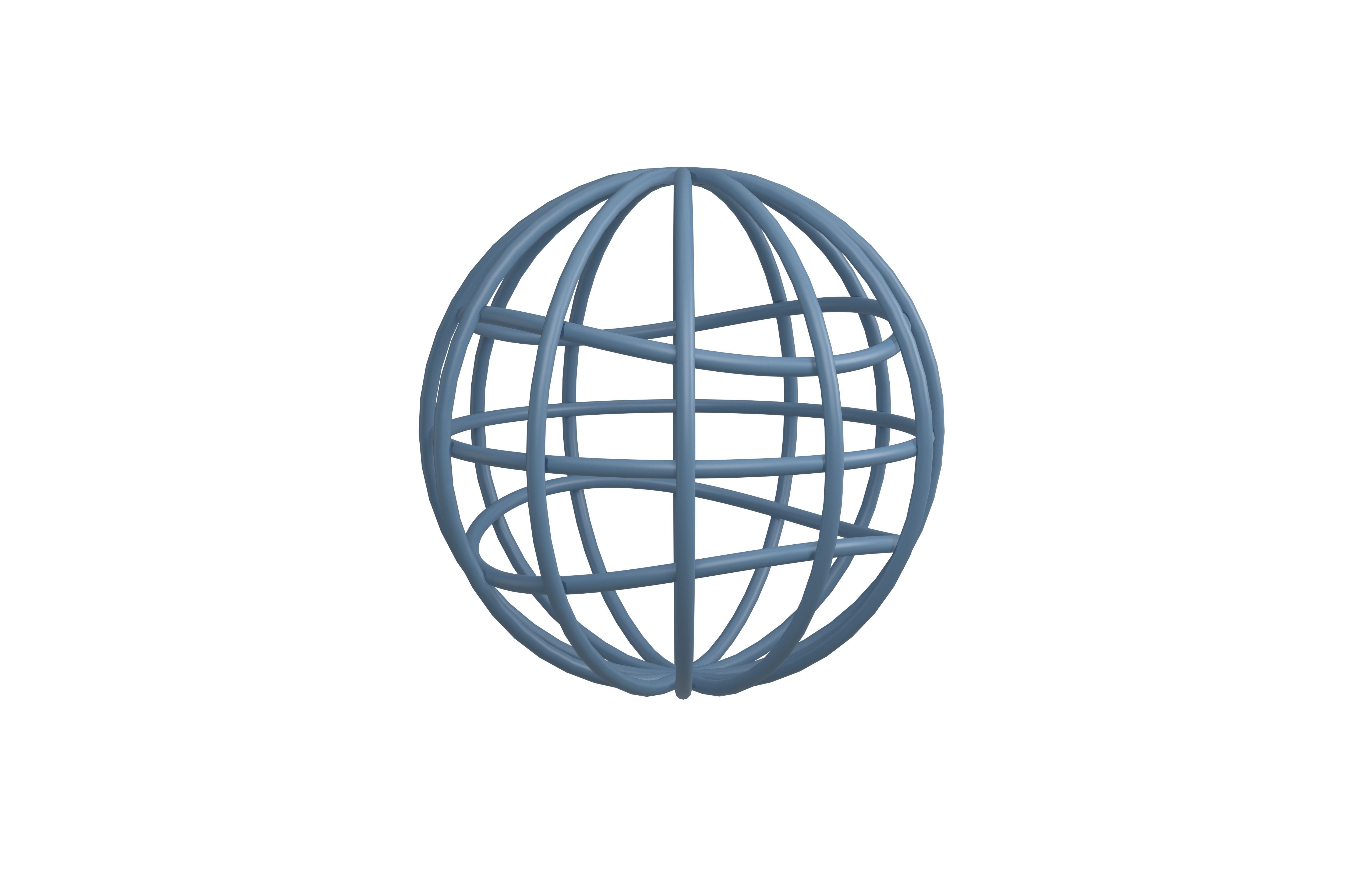 IOS 5 1 Globe with Meridians v1 001 Low-poly 3D model_3