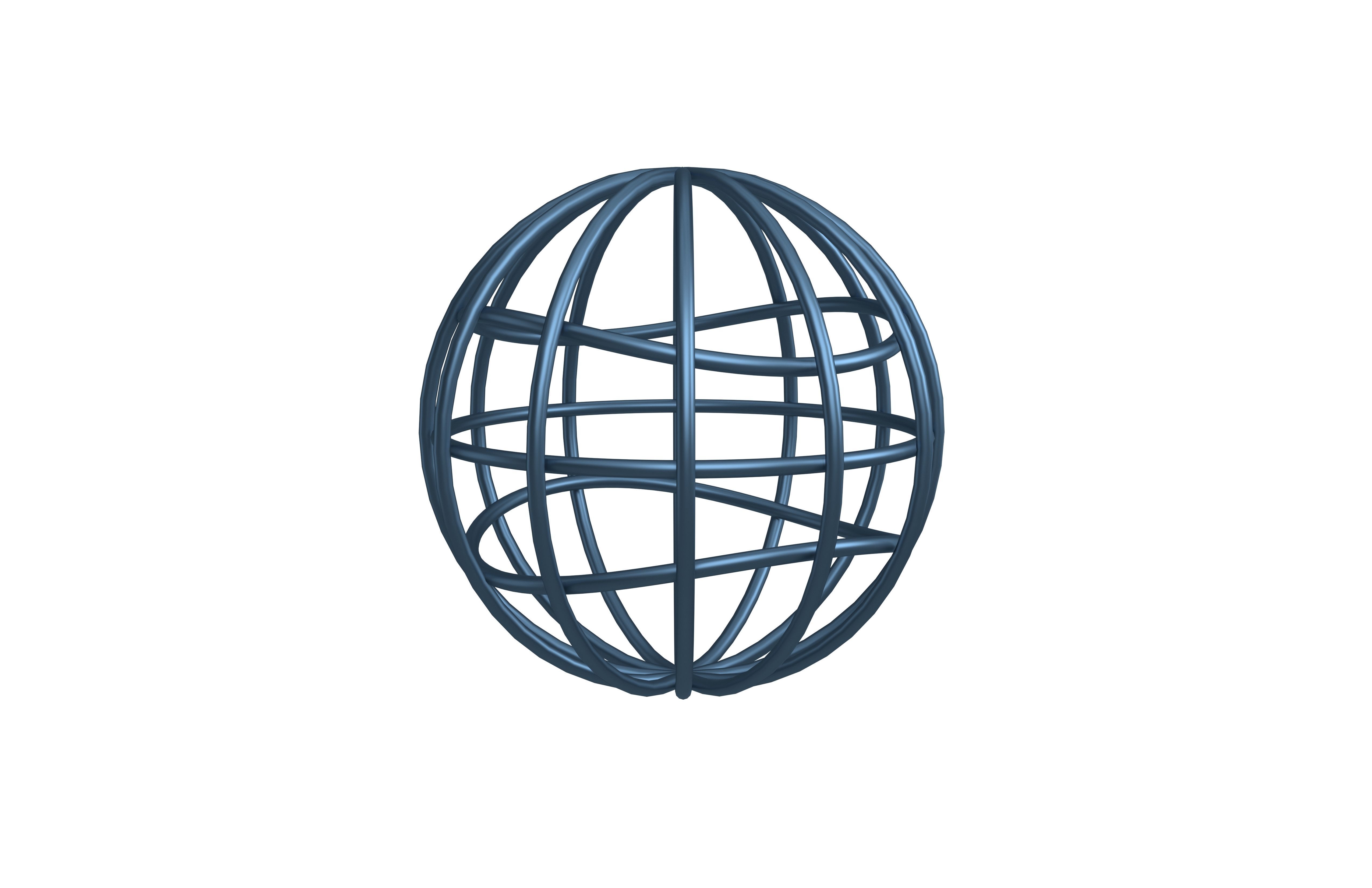 IOS 5 1 Globe with Meridians v1 002 Low-poly 3D model_2