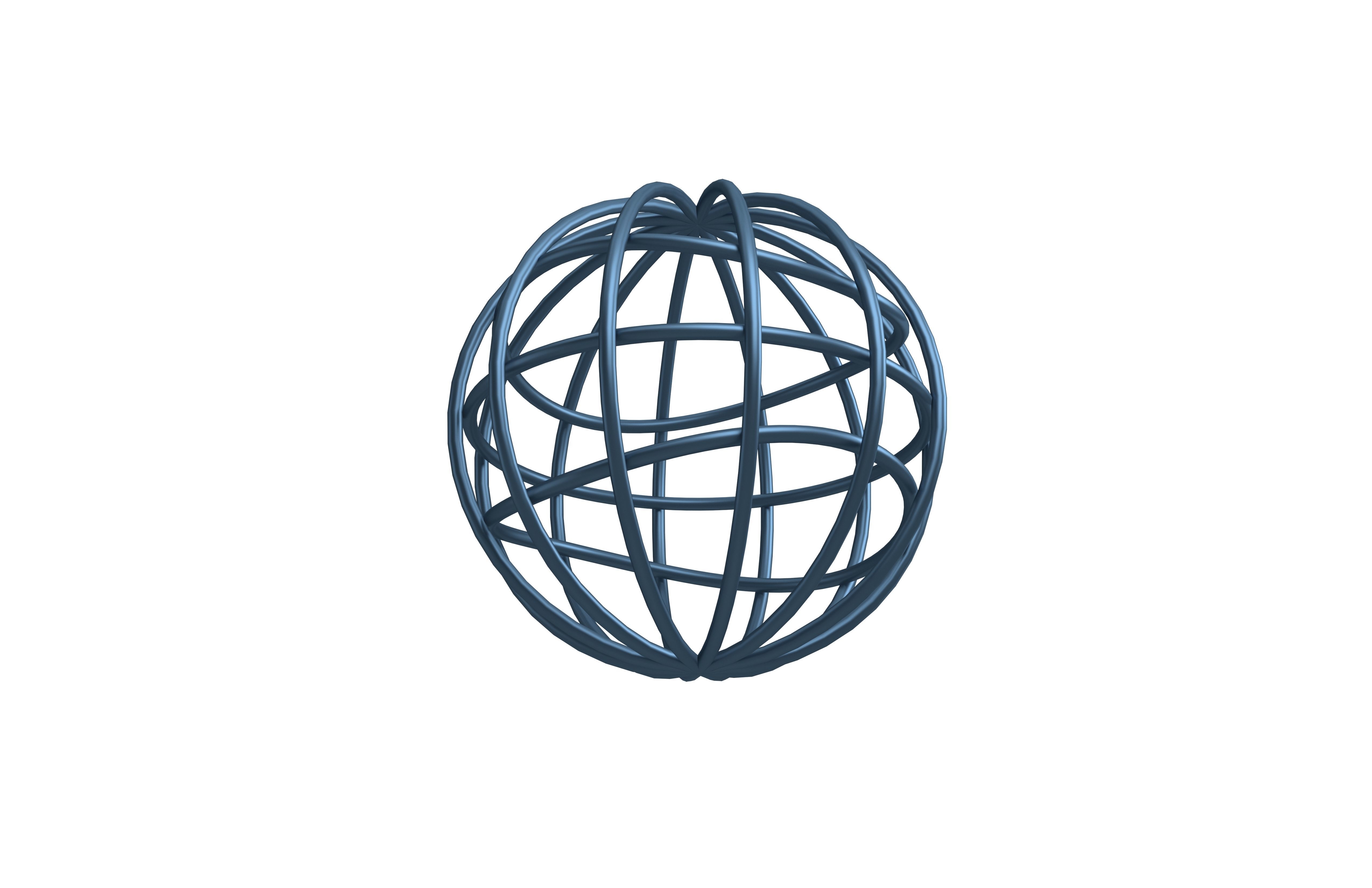 IOS 5 1 Globe with Meridians v1 002 Low-poly 3D model_3