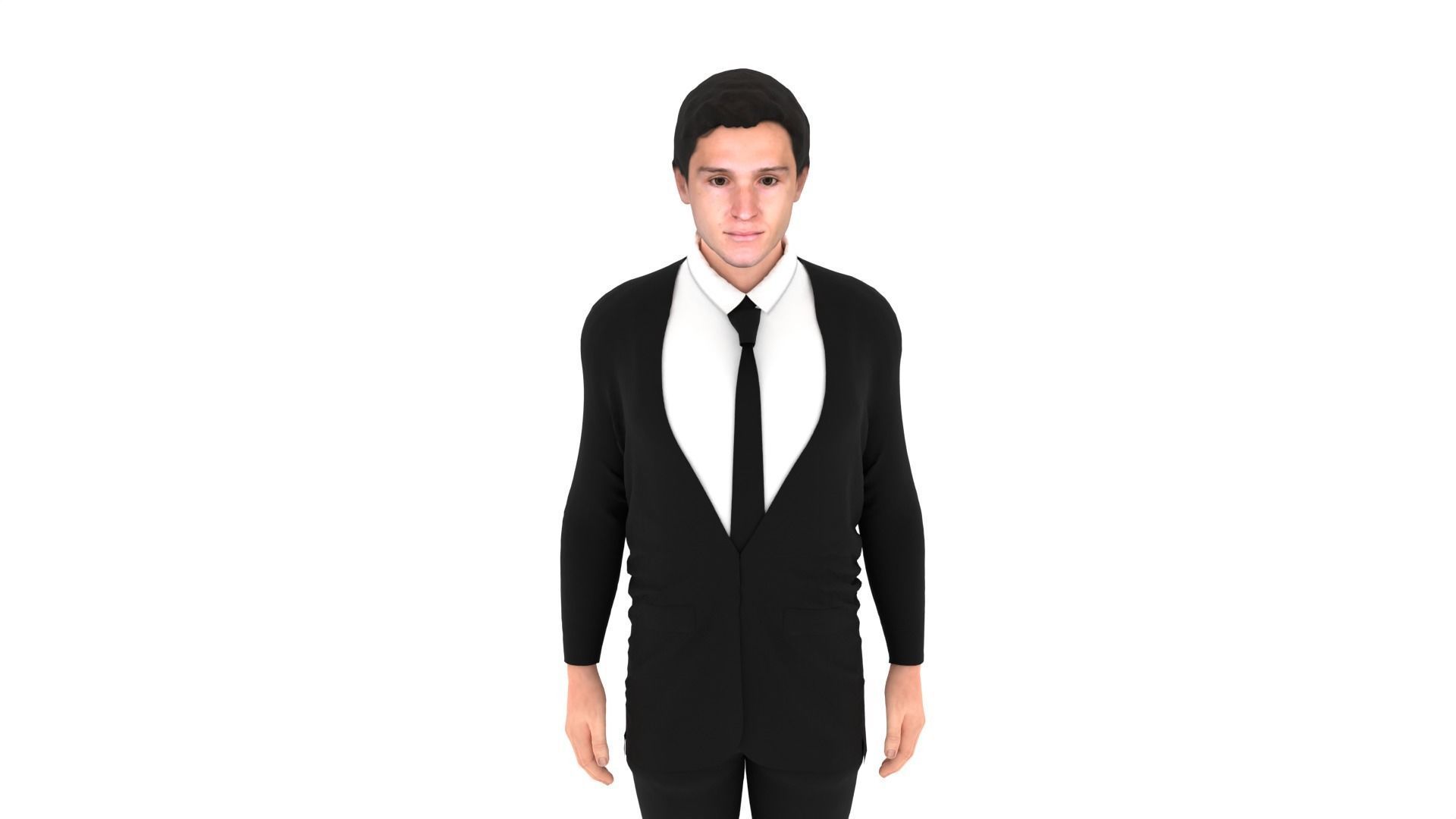 Federico Chiesa Low-poly 3D model_1