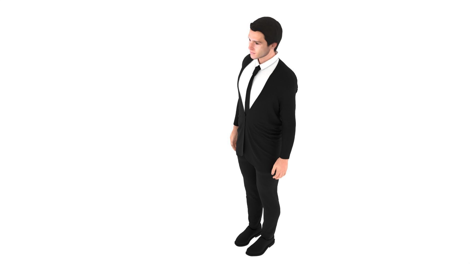 Federico Chiesa Low-poly 3D model_7