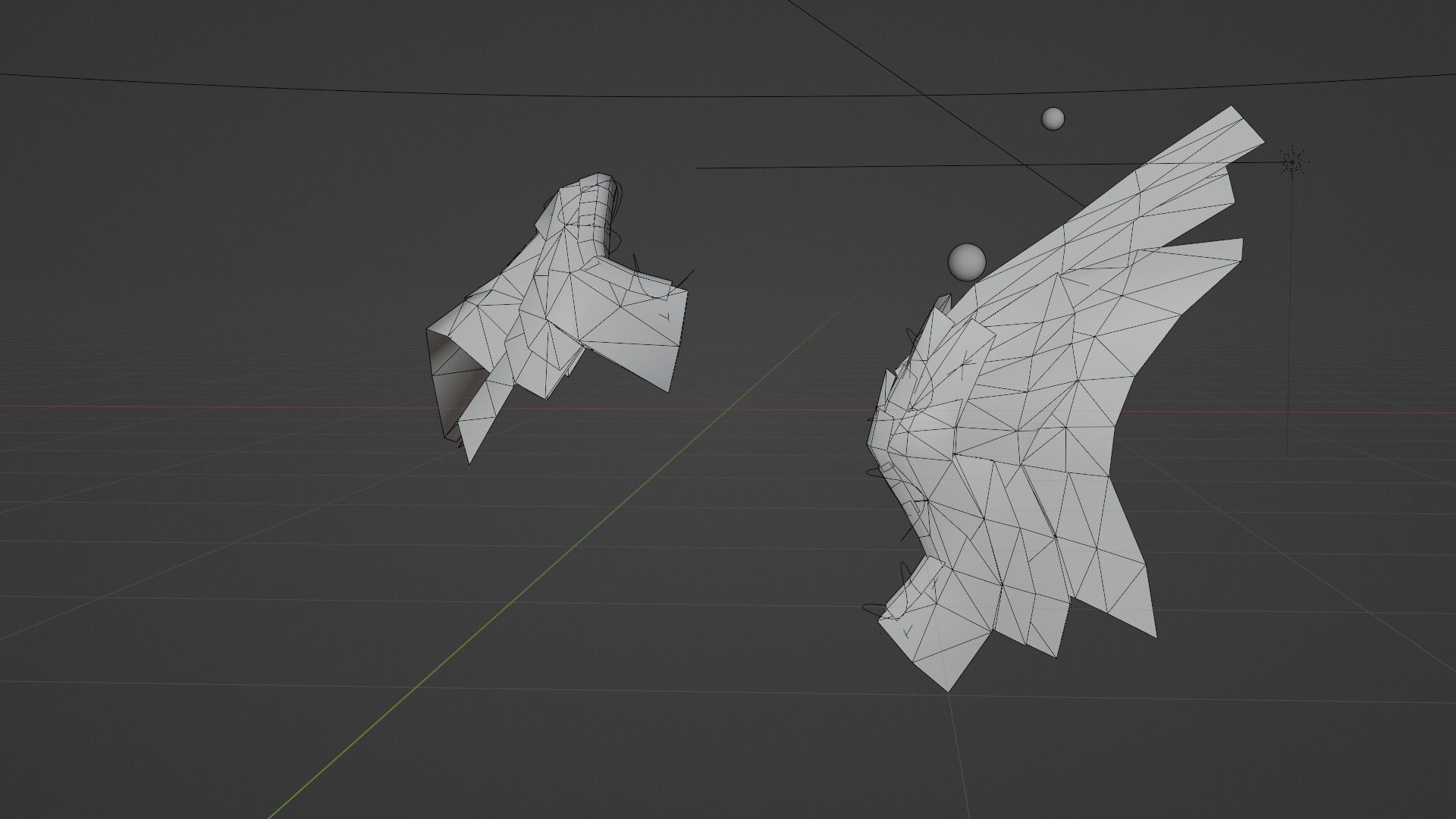 Wings cycles angel Low-poly 3D model_21