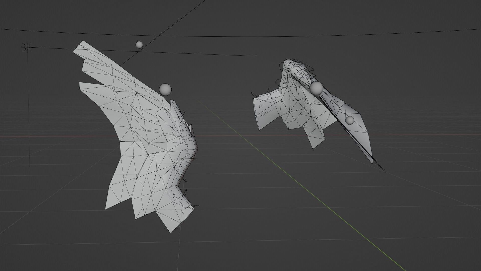 Wings cycles angel Low-poly 3D model_24