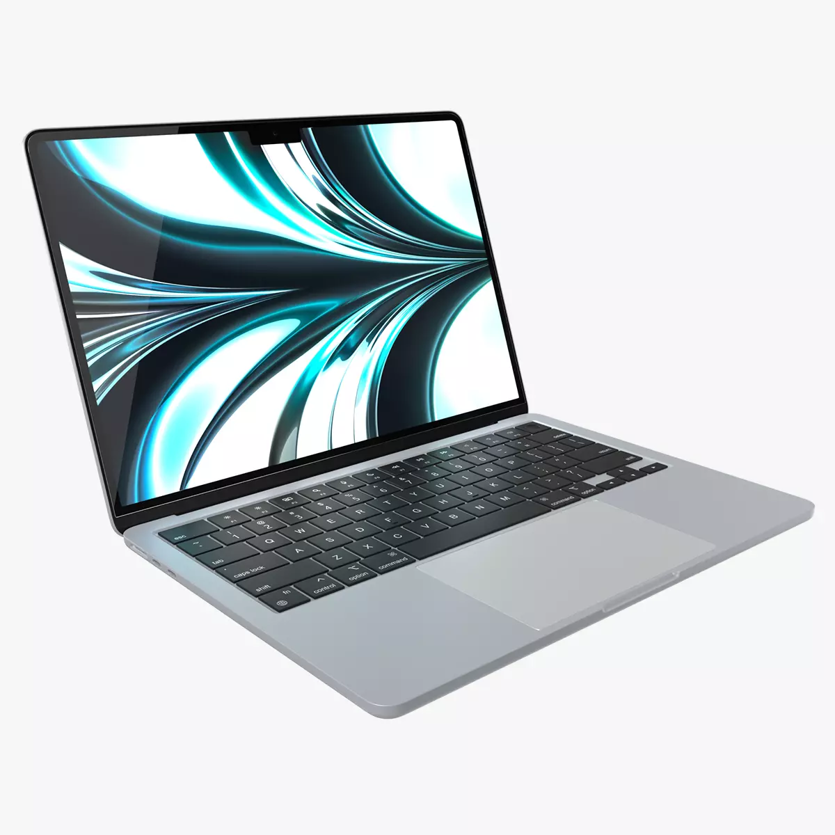 Apple MacBook Air M2 Silver 2022 3D model_0