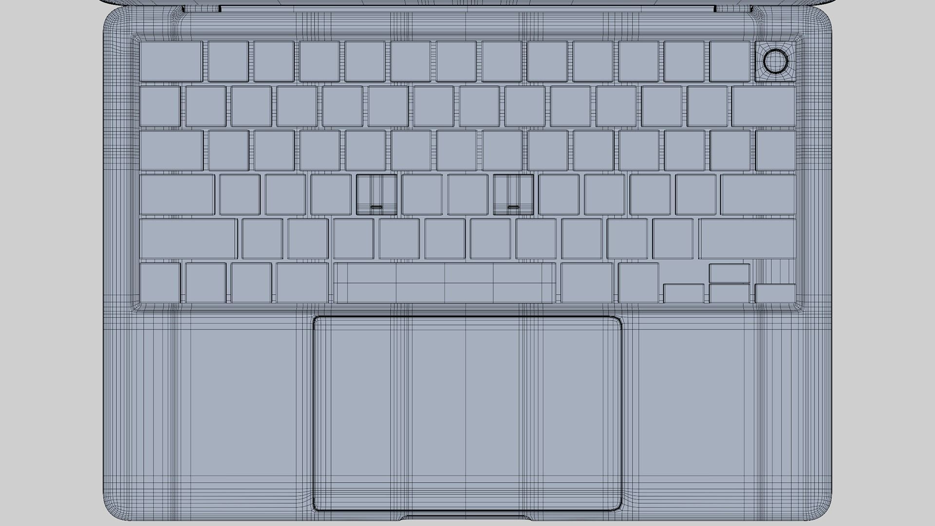 Apple MacBook Air M2 Silver 2022 3D model_20