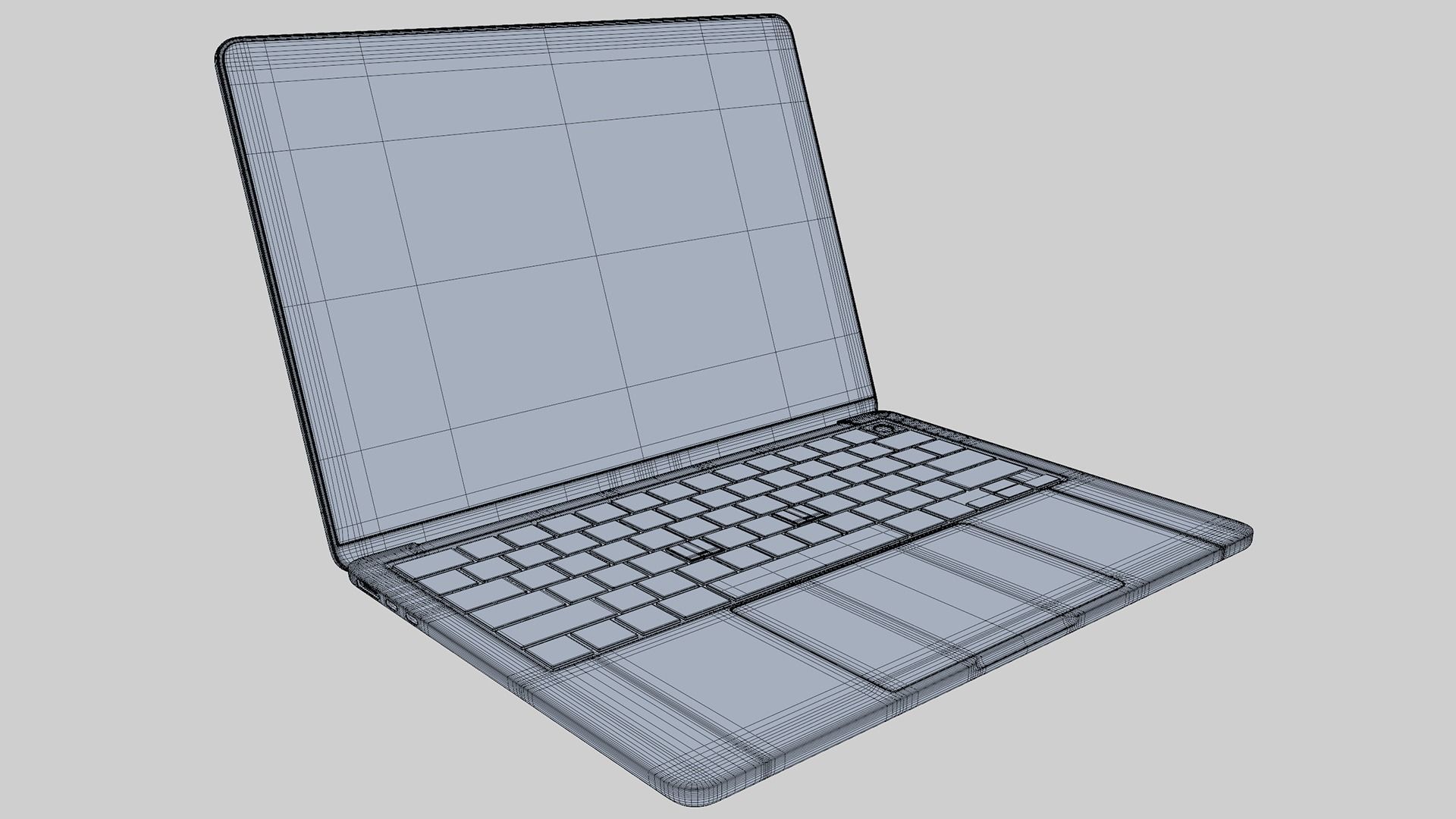 Apple MacBook Air M2 Silver 2022 3D model_14