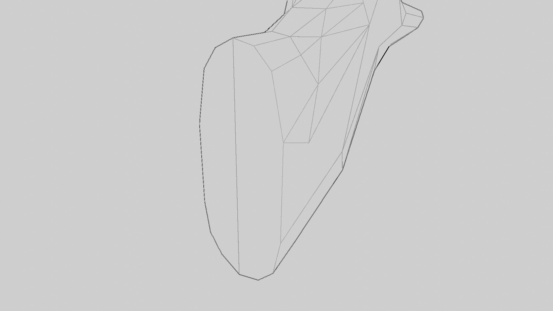 Low-Poly Wall Mounted Wolf Head 3D print model_21