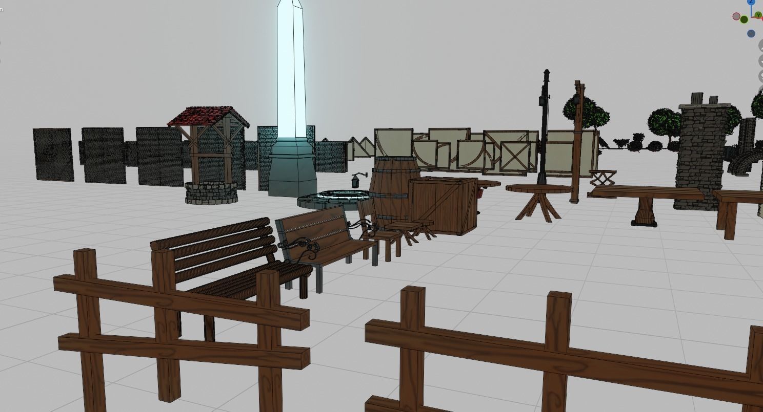 Stylized Modular Environment Kit 3D model_28