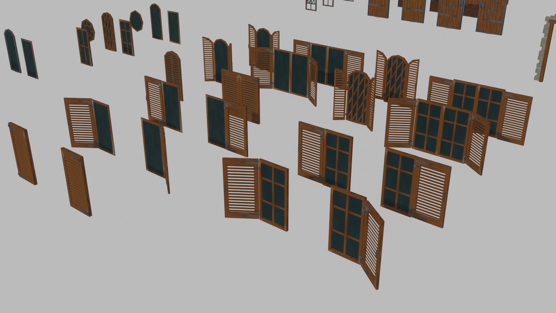 Stylized Modular Environment Kit 3D model_7