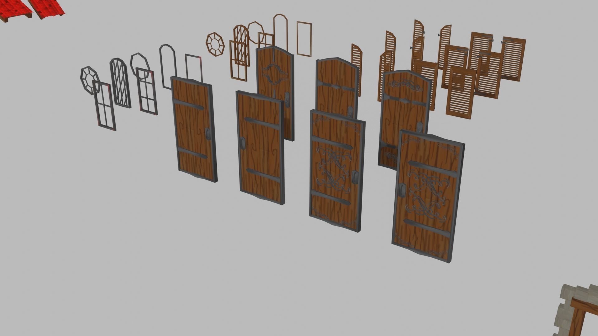 Stylized Modular Environment Kit 3D model_5