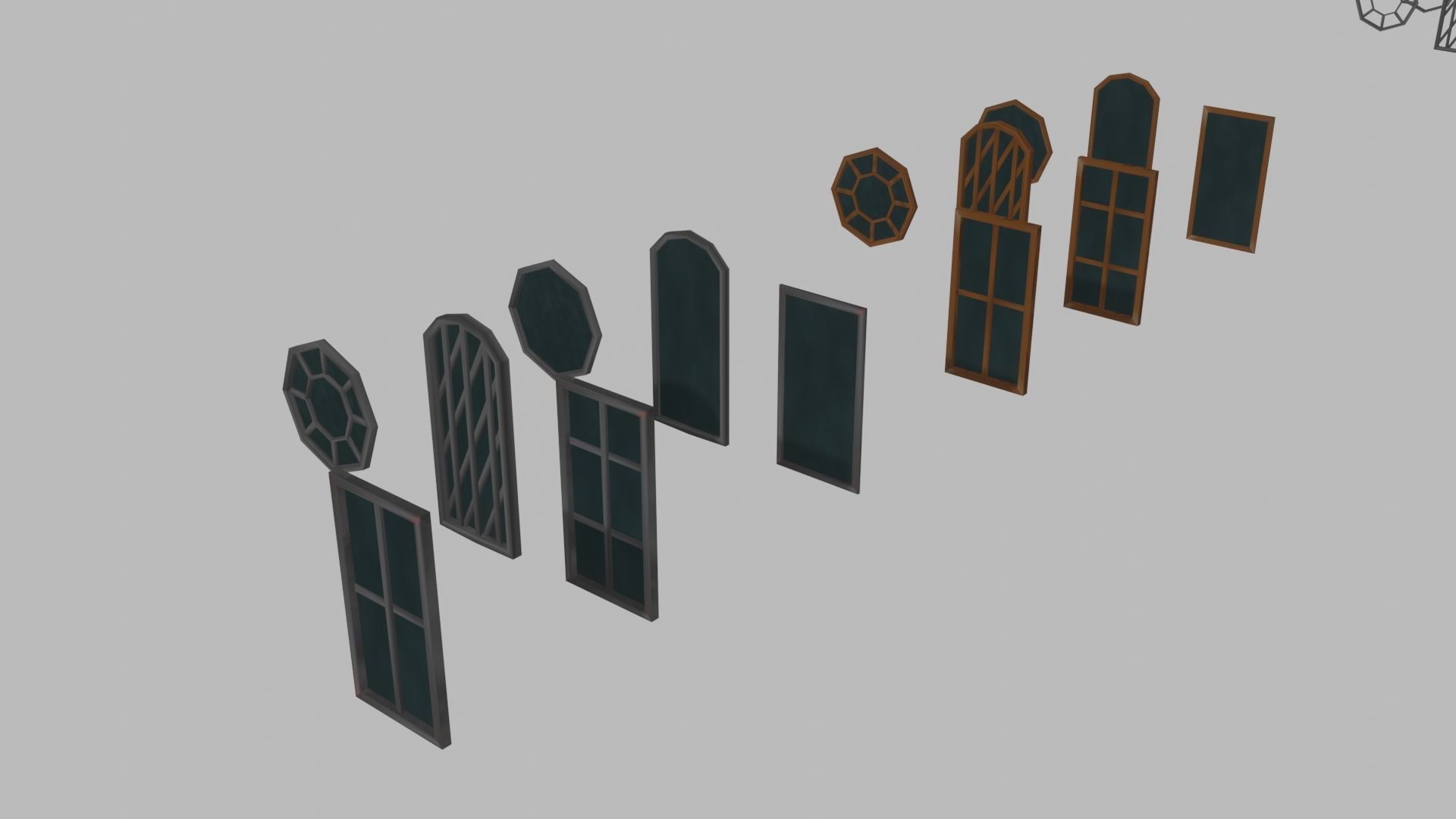 Stylized Modular Environment Kit 3D model_8