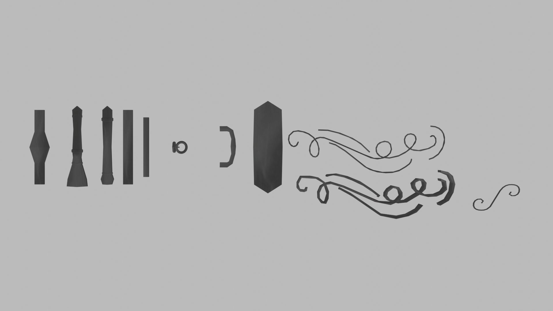 Stylized Modular Environment Kit 3D model_15