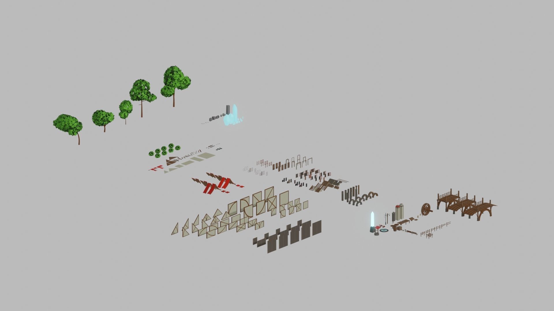 Stylized Modular Environment Kit 3D model_24