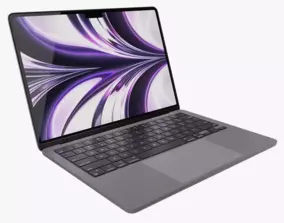 Apple MacBook Air M2 Midnight 2022 3D model | CGTrader