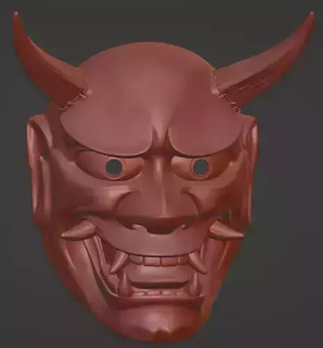 Hannya mask 3D print model 3D print model
