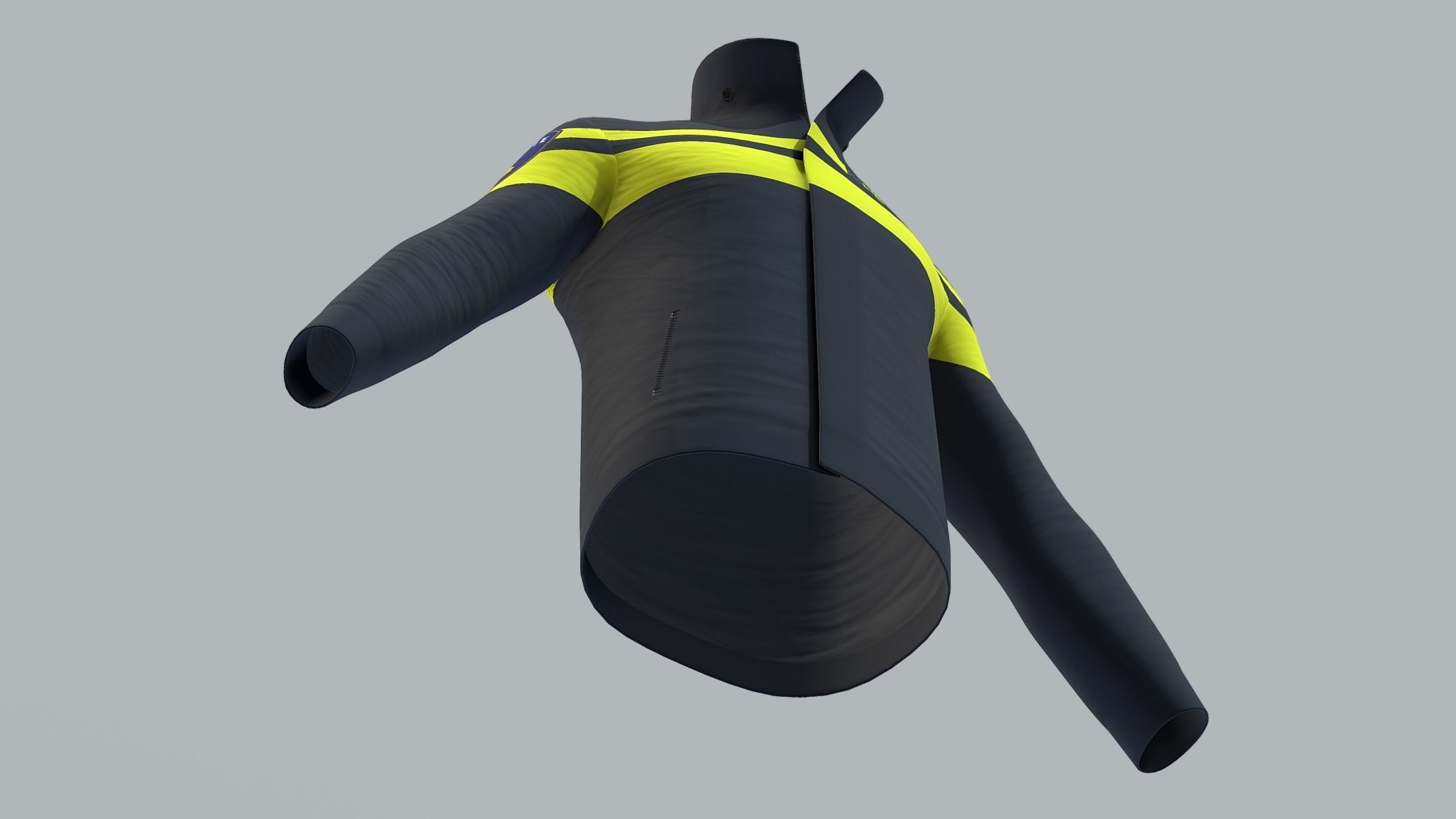 Dutch police jacket Low Poly PBR Realistic Low-poly 3D model_8