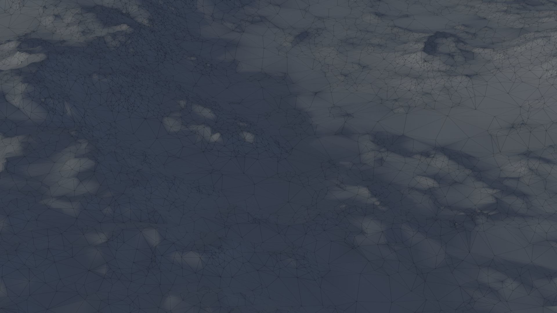 Desert landscape 01 Low-poly 3D model_7