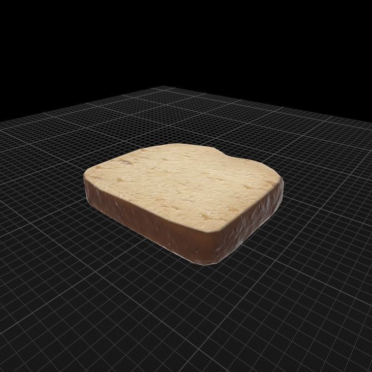 banana bread 3D model_12