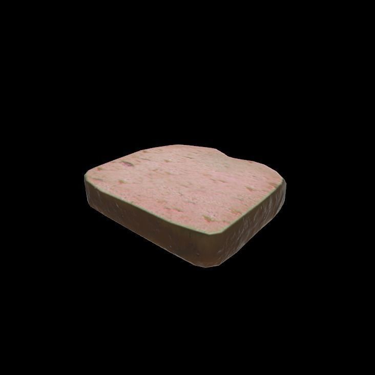 banana bread 3D model_2