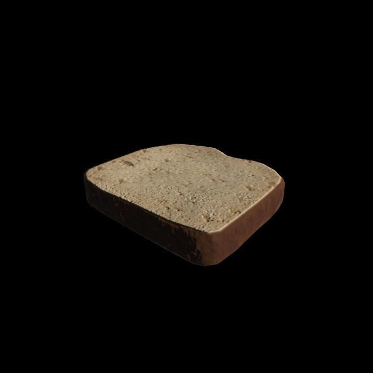 banana bread 3D model_6