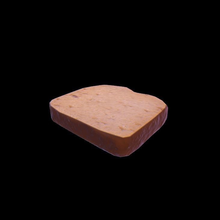 banana bread 3D model_8