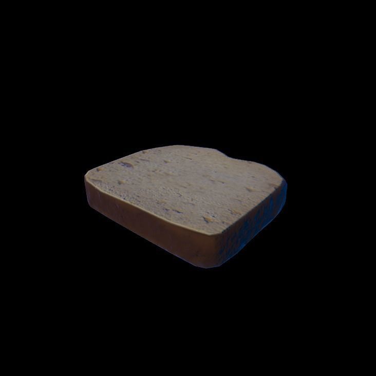 banana bread 3D model_4